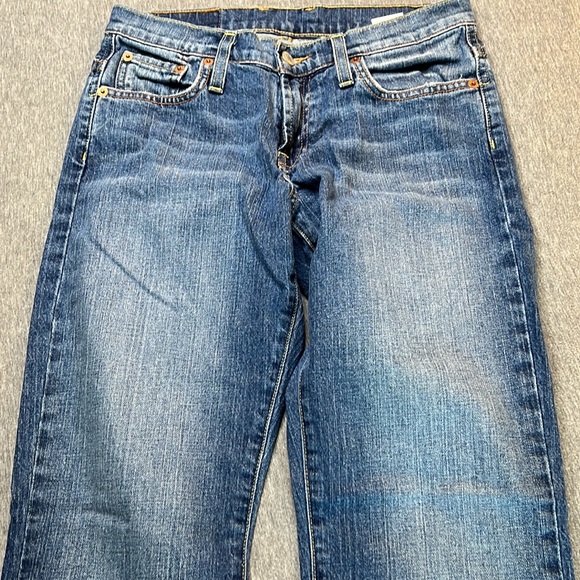 Vintage Lucky Brand Low Rise Flare Blue  Denim Jeans Sz 26” Waist Short L 29” - Picture 8 of 13